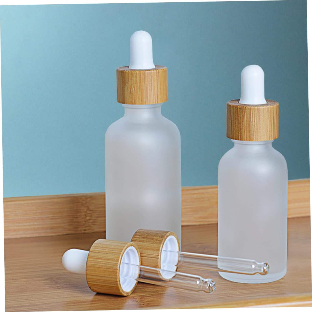 8pcs Glass Essential Oil Bottle Empty Dropper Bottles Essential Oil Drop Reusable for