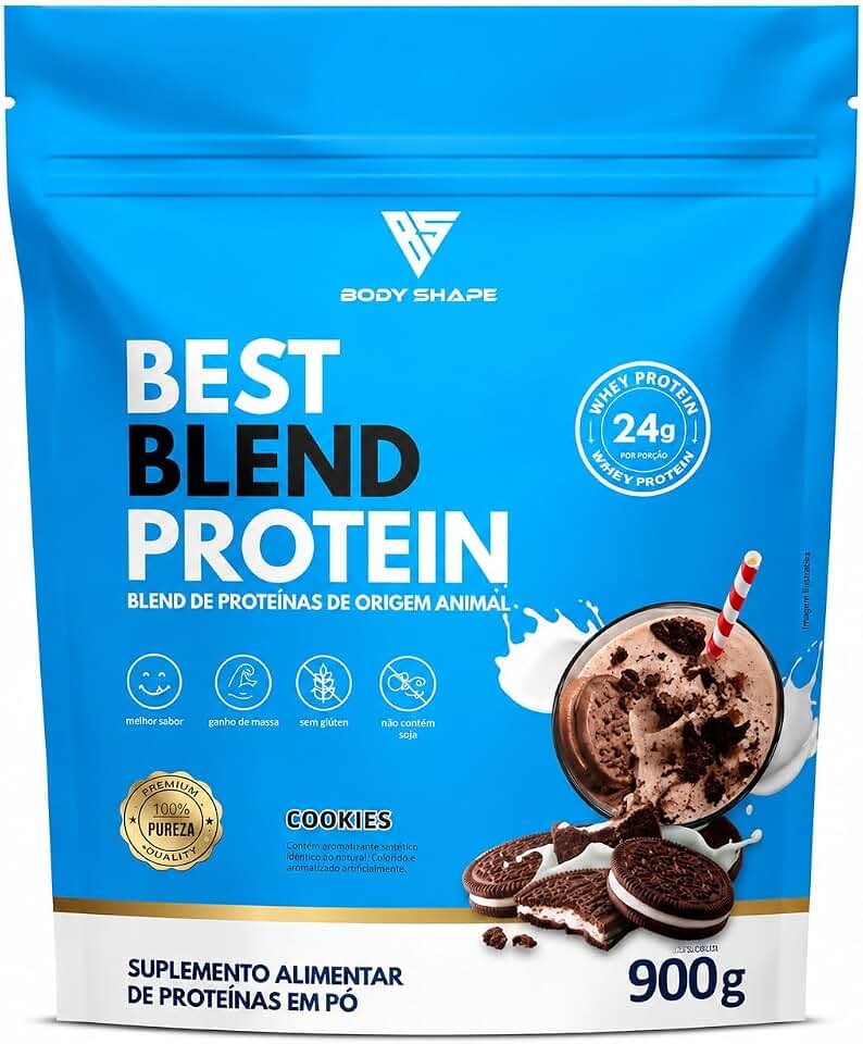 Whey Protein Best Blend 900g Sabor: Cookies & Cream - Body Shape