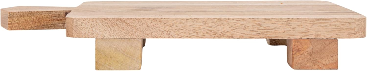 Creative Co-Op Stonewashed Cotton Waffle Weave Dish Cloths & Mango Wood Serving Board Set, Multicolor