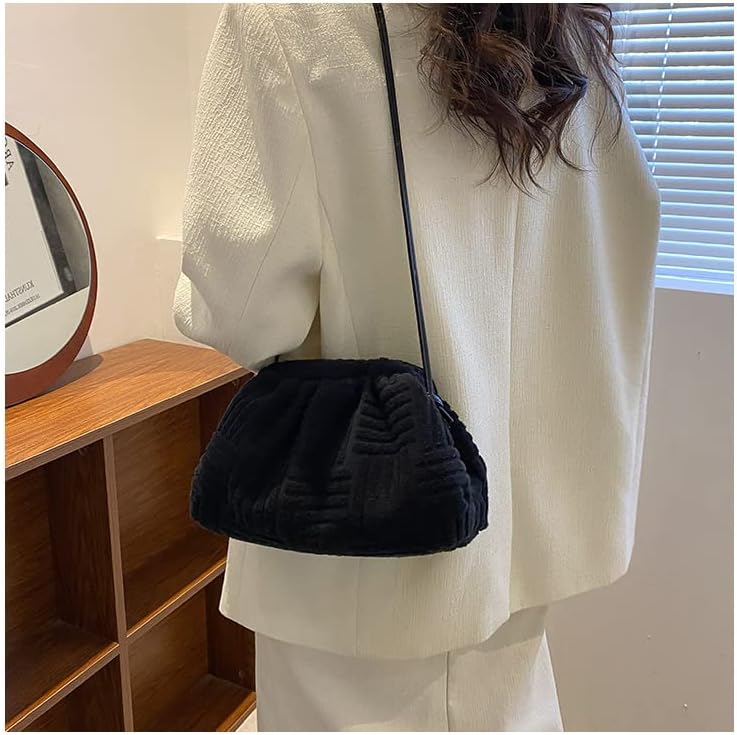 Women's Soft Cloud Bag - Fashion Dumpling One-shoulder Tote - Pleated Pouch Y2K Tote - Image 4