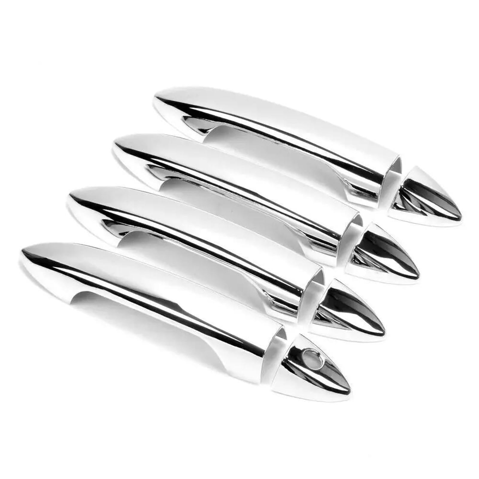 Yytemd Chrome Car Side Door Handle Cover Moulding Trim Exterior Decor Accessories For Accord 2013-2017 (Chrome)