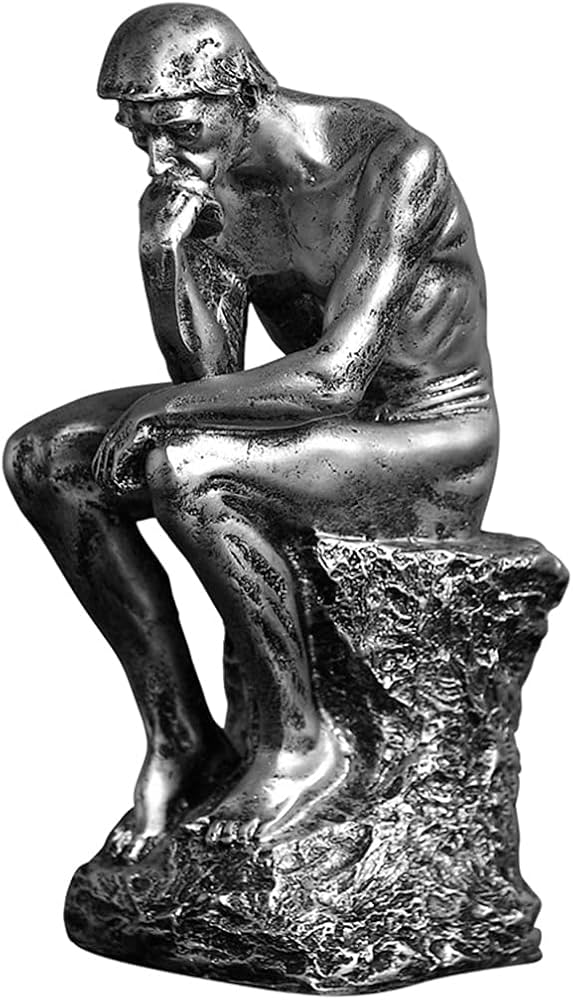 Amazon.co.jp: NC レ考える人の像有名な考える人の彫刻ホームオフィス