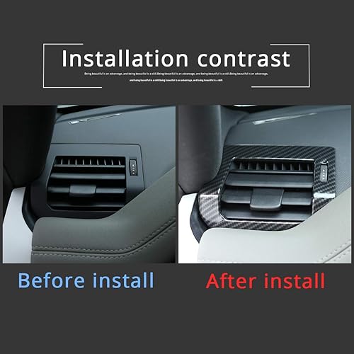 Miniatura 2 de CHEYA Accesorios interiores del coche del aire acondicionado del tablero del ABS para Land Rover Defender 110 2020 (estilo de fibra de carbono)