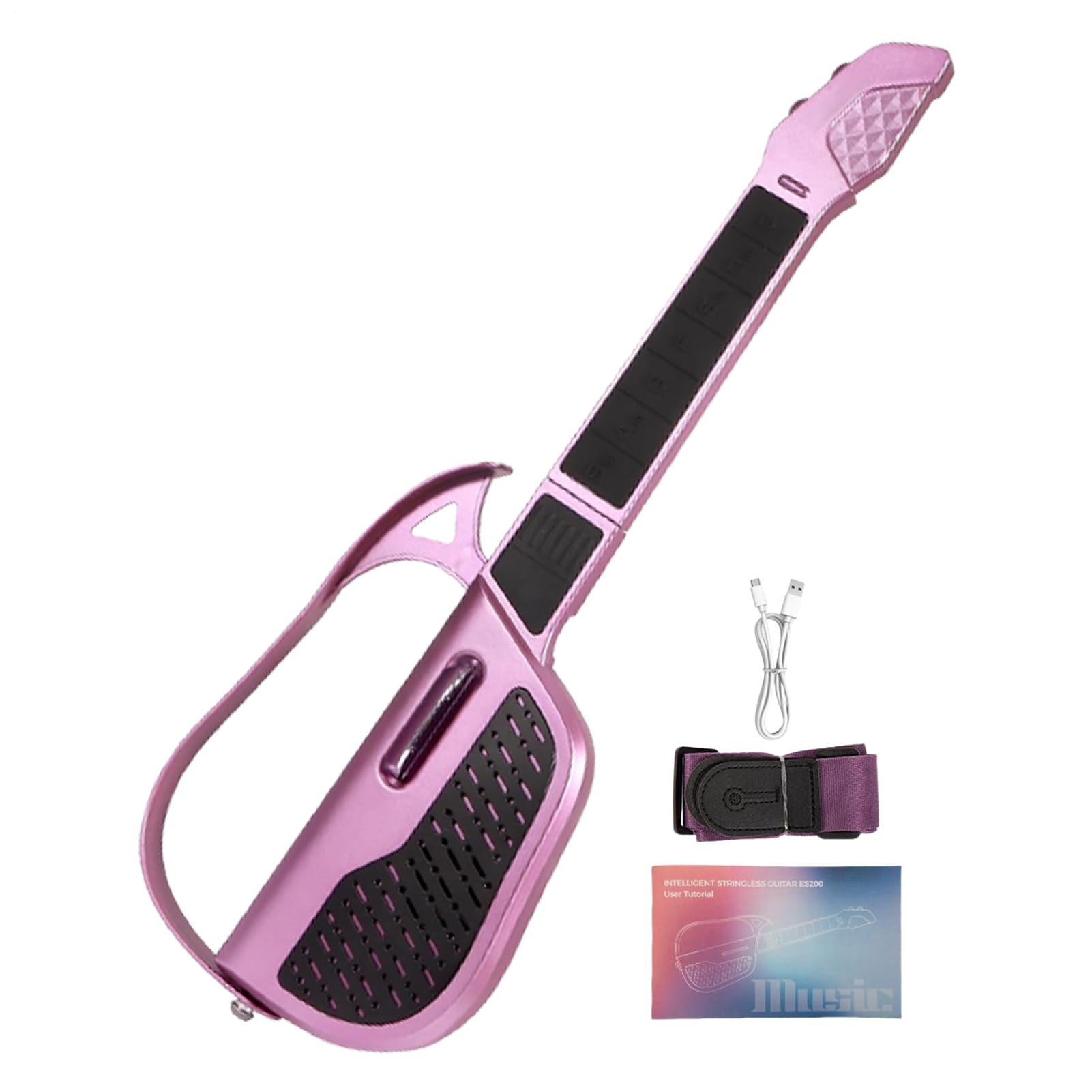 Chitarra Giocattolo per Bambini Chitarra Intelligente Senza Corde | Giocattolo Musicale Intelligente per Educazione Musicale Bambini Principianti di Gruppo Attività Famiglia Scuola Materna