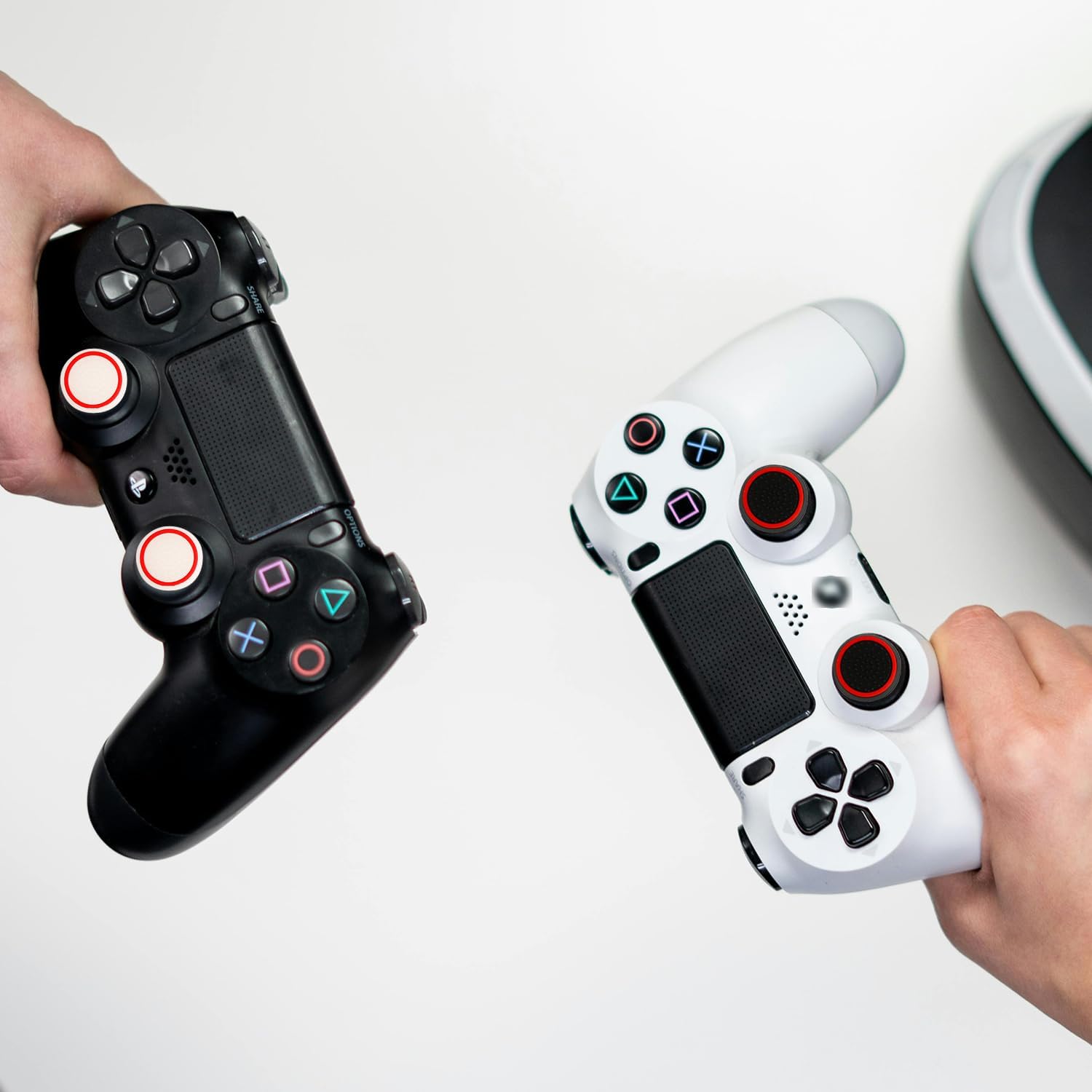 Silicone Thumb Grips for PlayStation 4 Controllers,32PCS Colorful Aim Assist Thumb Stick Grips Caps Set