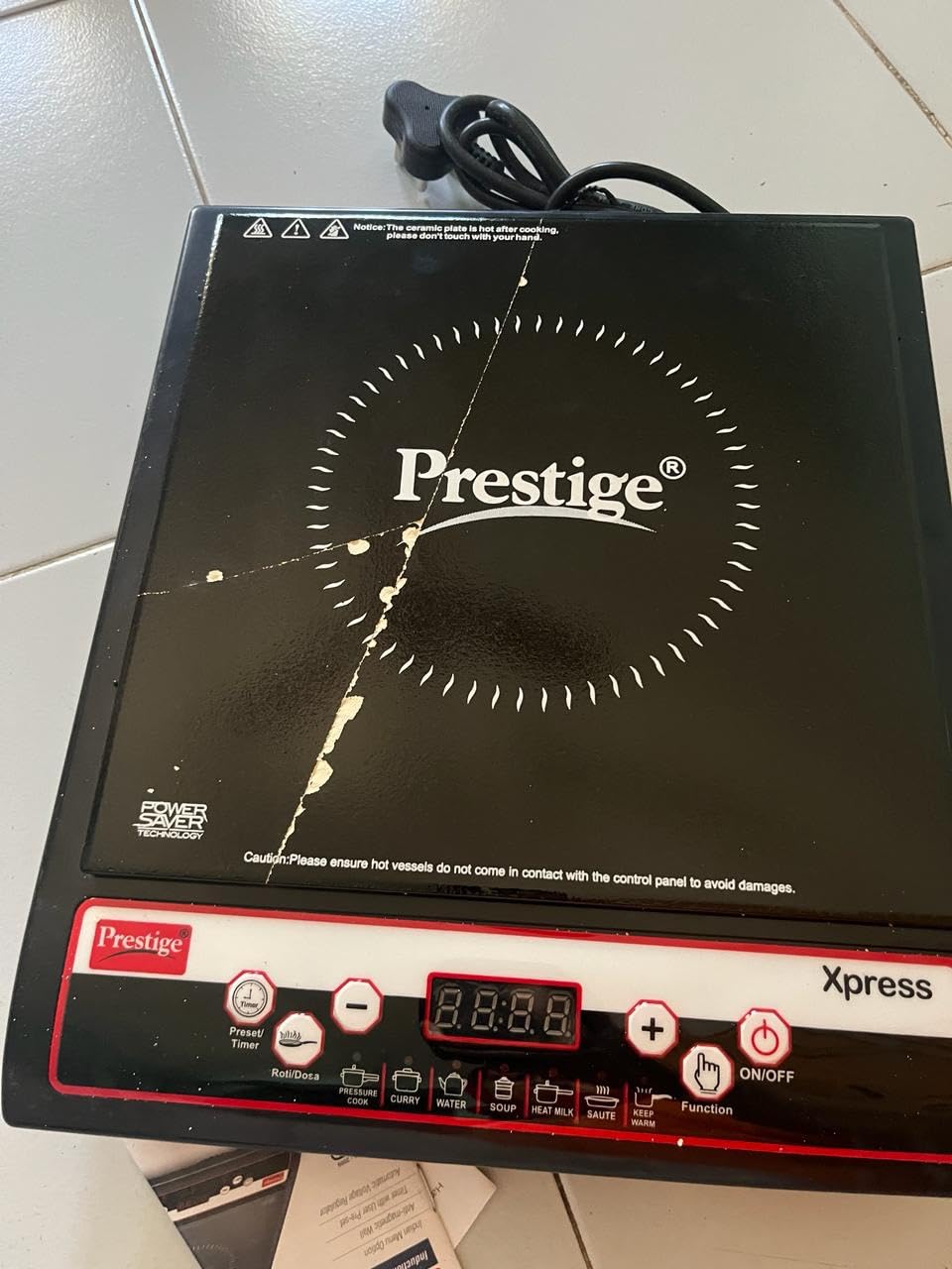 Buy Prestige Xpress 1200W Induction Cooktop with Ceramic Plates, Black