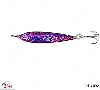 Vista 5 de 4 piezas de 2 colores de pez WOW! 4.5 onzas de cebos de metal mega de pesca de 4-1/2 oz Mega Live Lure Butterfly Luna Slow jig Fast Vertical jigs