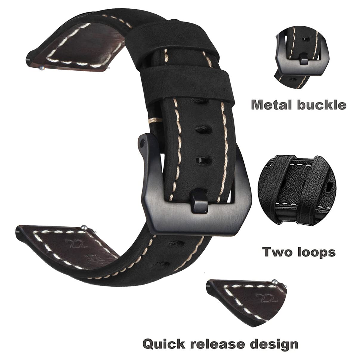 Magnetisches Lederarmband Für Polar Vantage M2 / Vantage M – Ersatzband, Mehrfarbig, Elegant