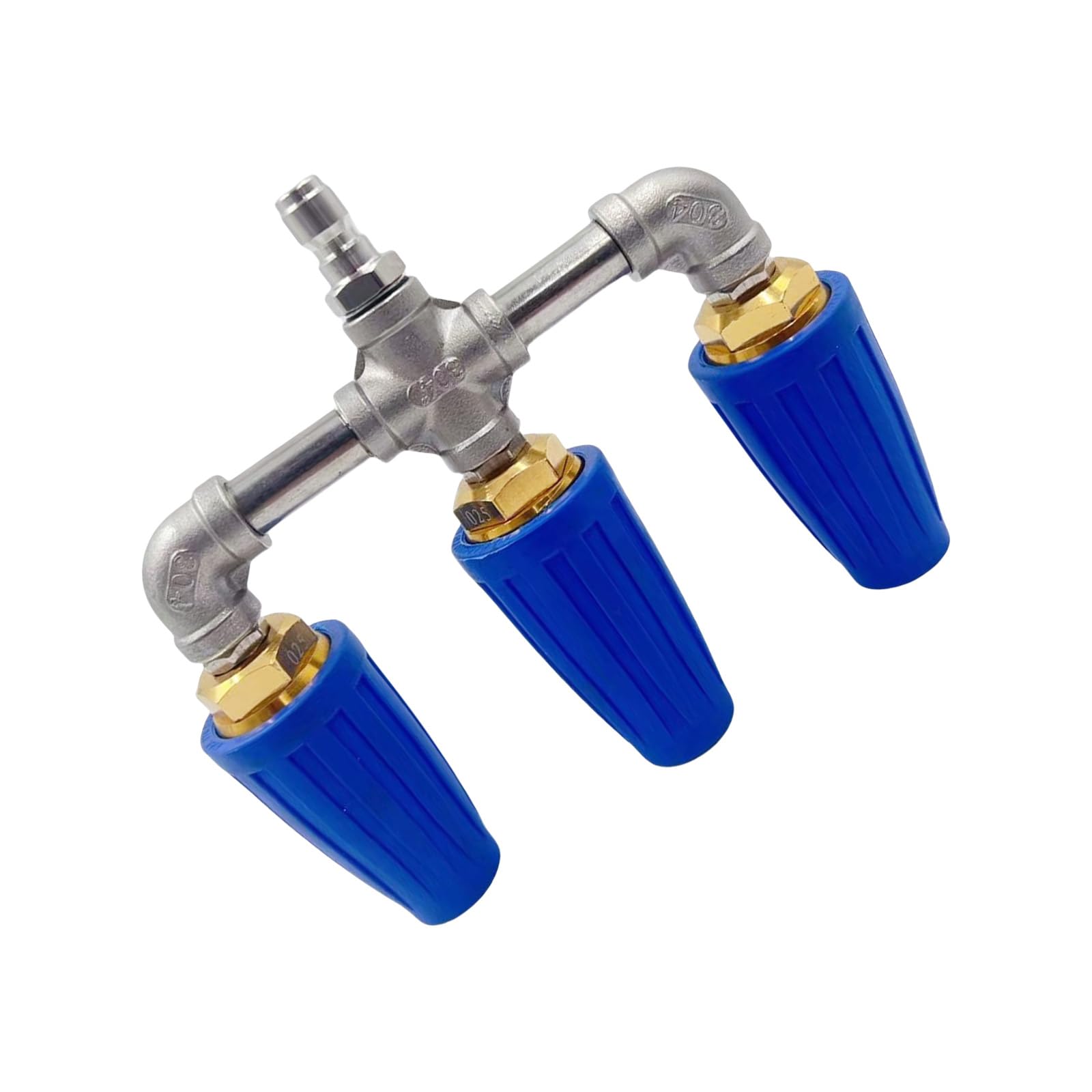 Triple Nozzle with 360°Rotation for Pressure Washers Robusts Cleaning Nozzle Reliability Helper for Cleaning Work