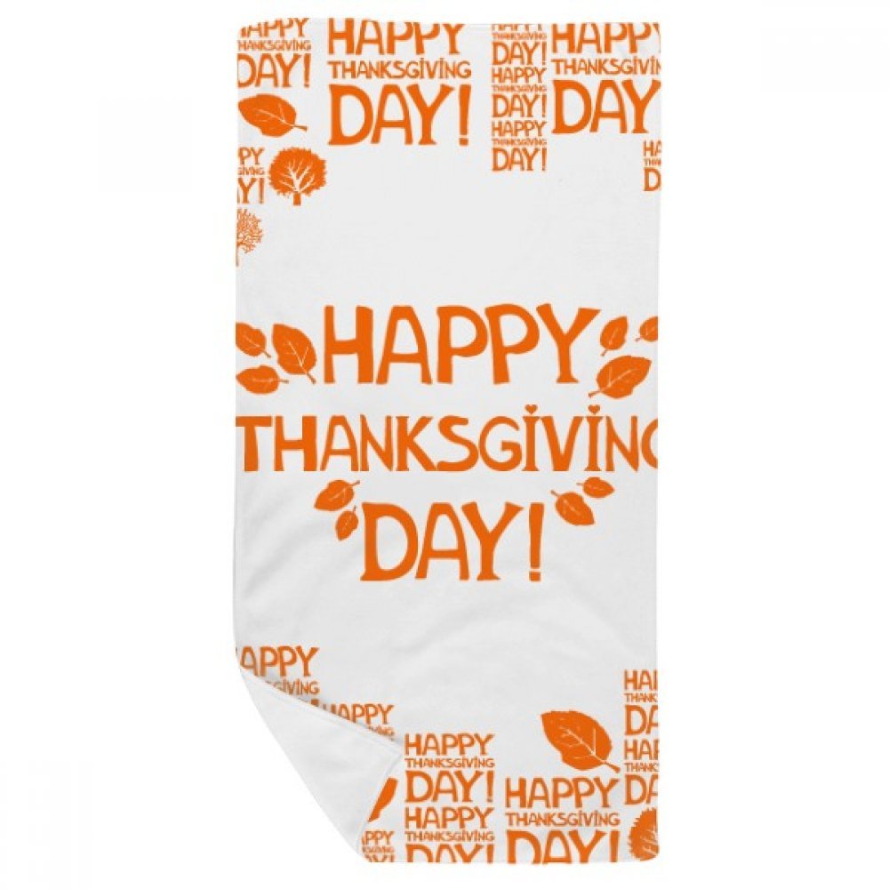 Serviette de bain Thanksgiving 35x70cm : fini le linge rêche qui irrite la peau