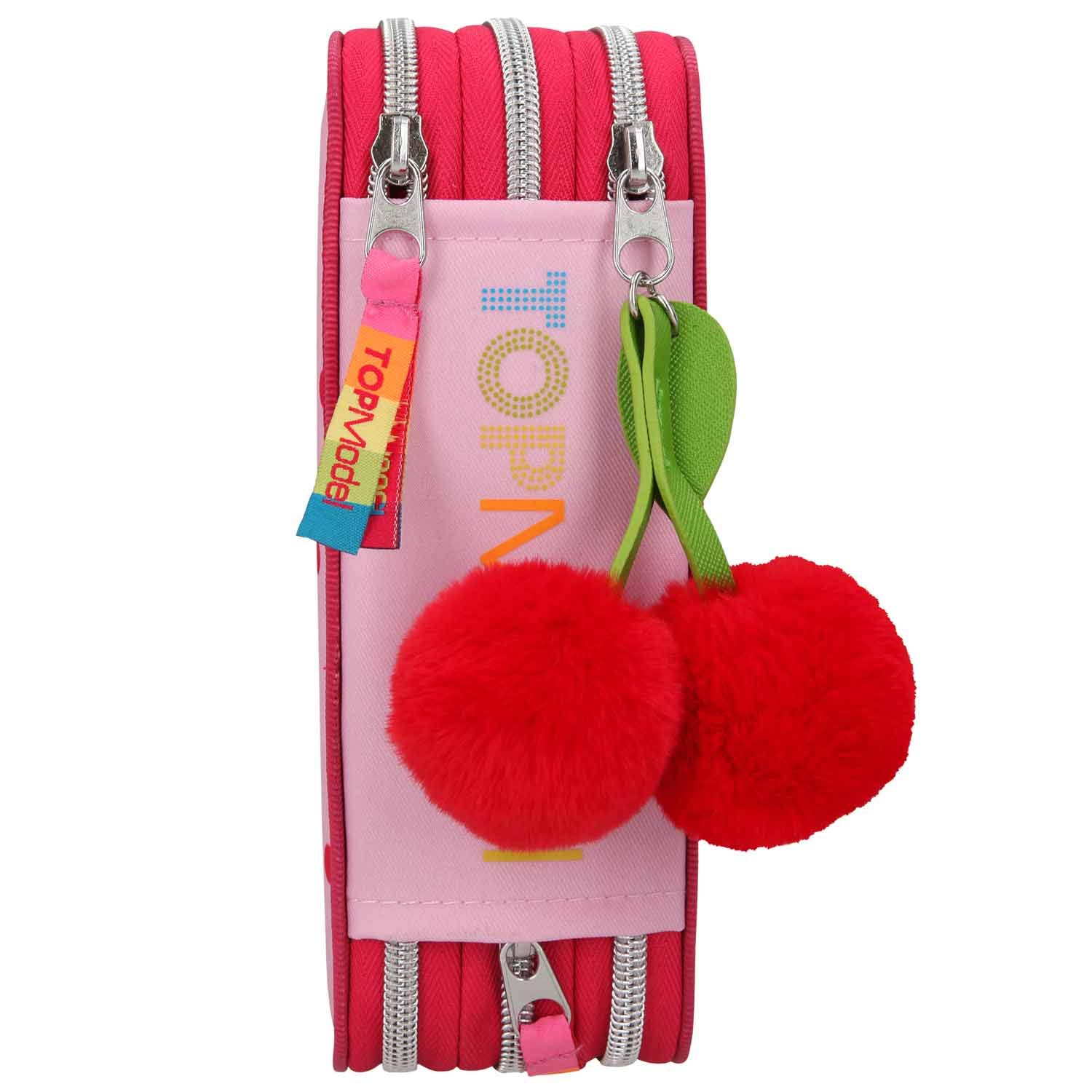 Top Model - Triple Pencil Case - Cherry Bomb (410991)