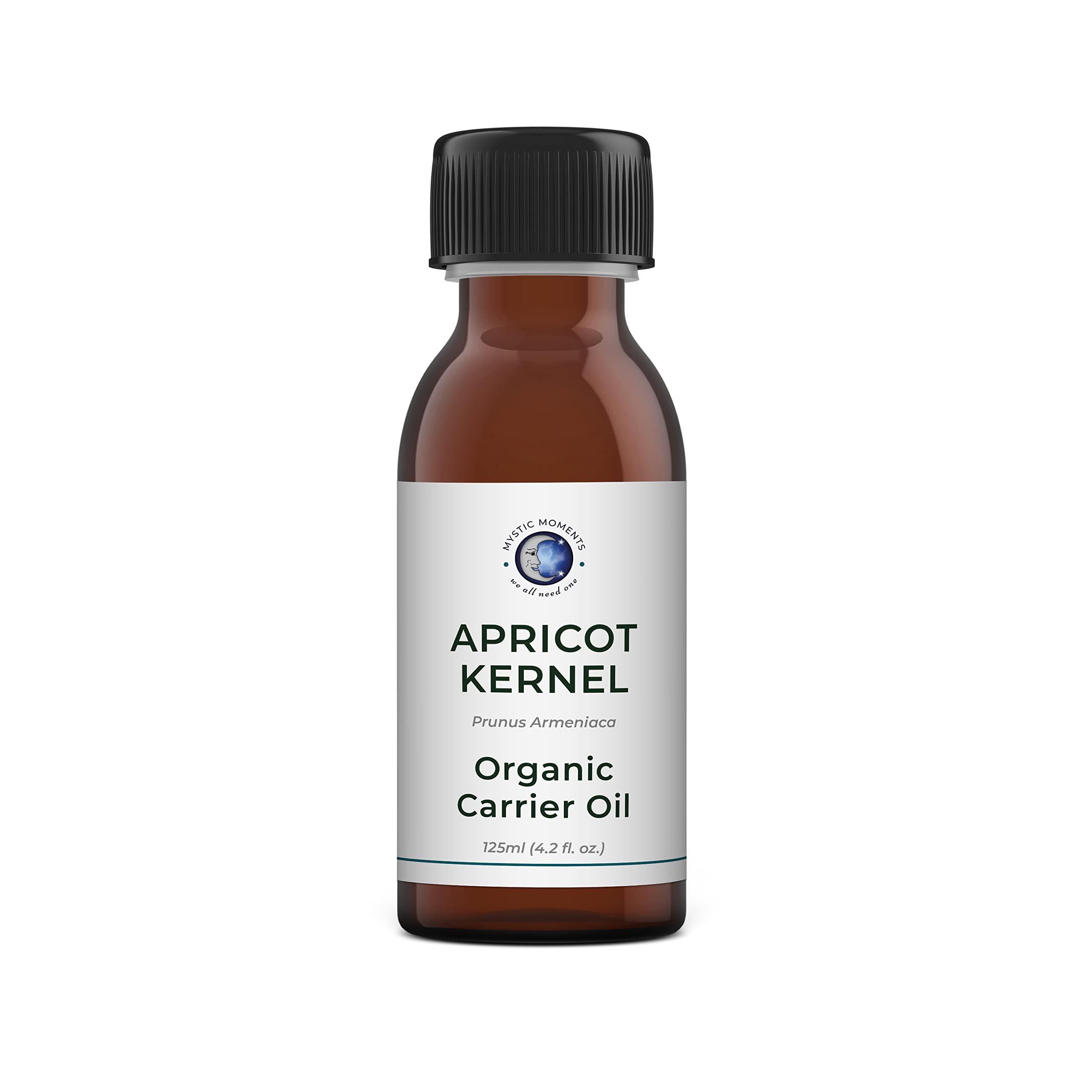 Mystic Moments Apricot Kernel Organic Carrier Oil 125Ml | Prunus Armeniaca | Lightweight Moisturising Treatment For Soft Skin & Radiant Hair | Natural Care For Skincare, Massage & Haircare