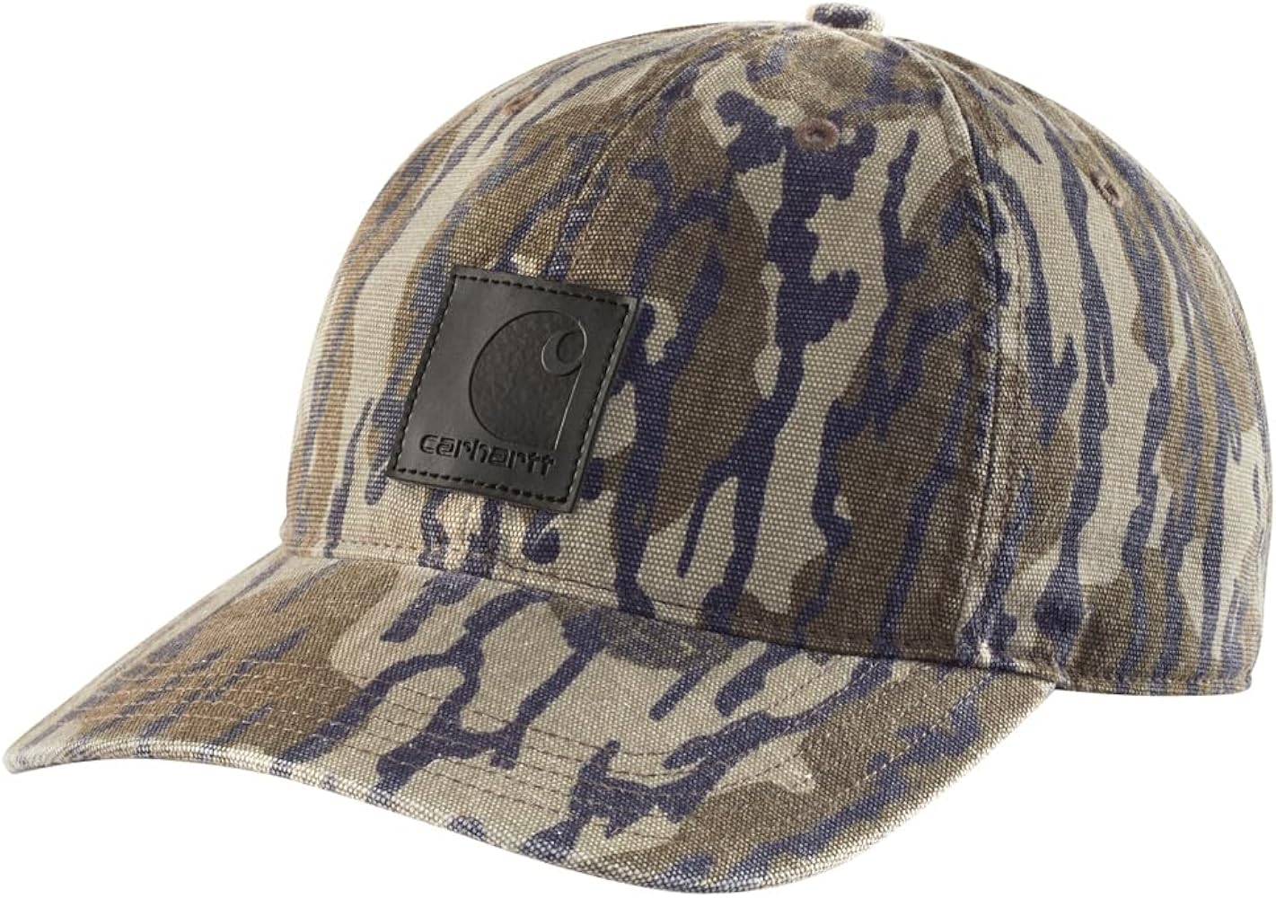 Amazon | Carhartt メンズ バイザー, Mossy Oak Bottomland Camo, One