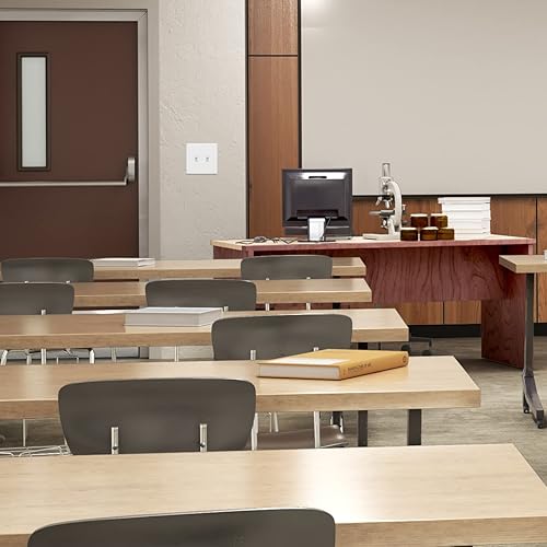 Miniatura 5 de ENERLITES Cubierta para interruptor de palanca, placa de pared sin tornillos, tamaño estándar de 2 bandas, 4.68 x 4.73 pulgadas, policarbonato