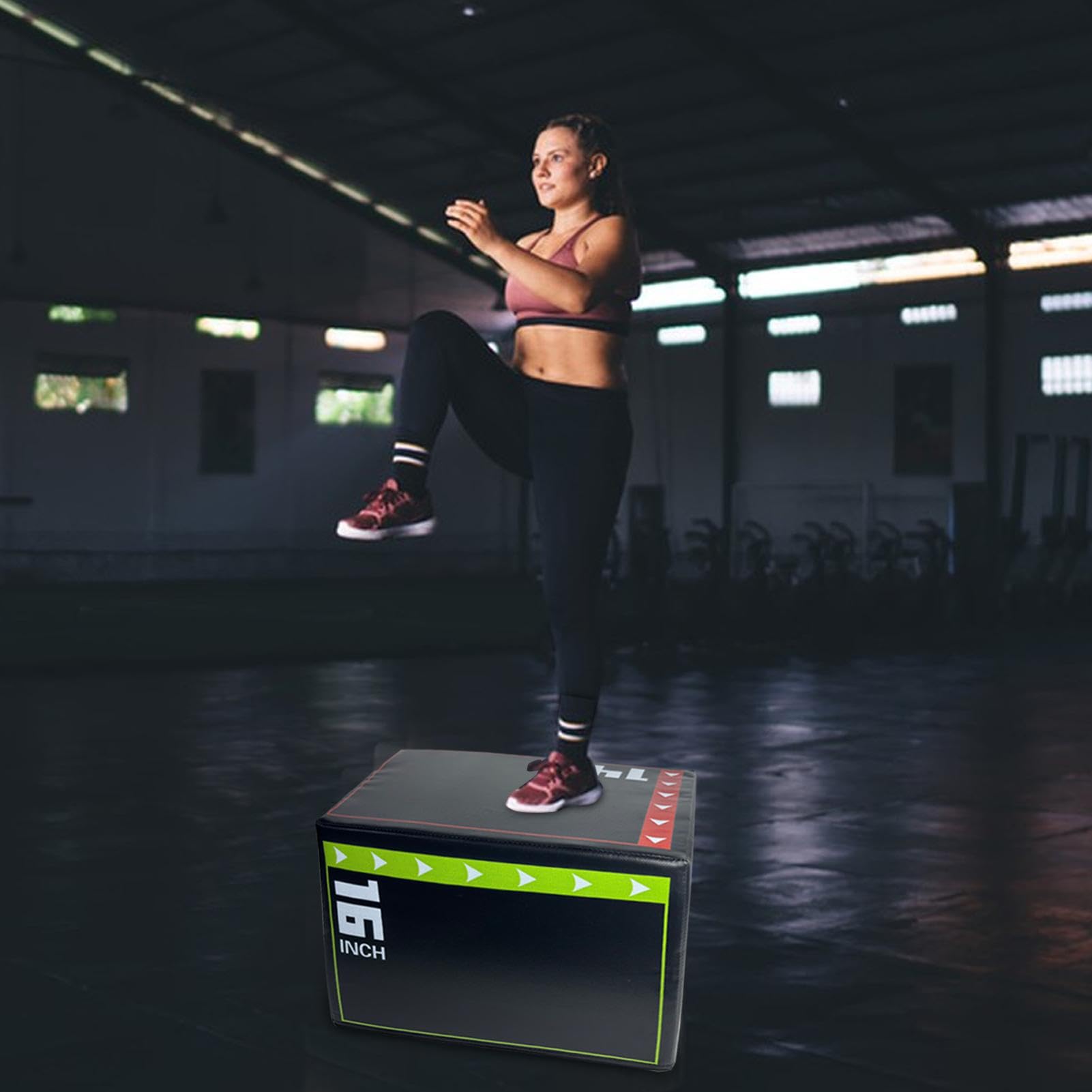 Saltadores de boxeo para el gimnasio, caja de entrenamiento de salto, caja escalonada multifuncional a prueba de golpes, material de entrenamiento, accesorios de entrenamiento para saltar