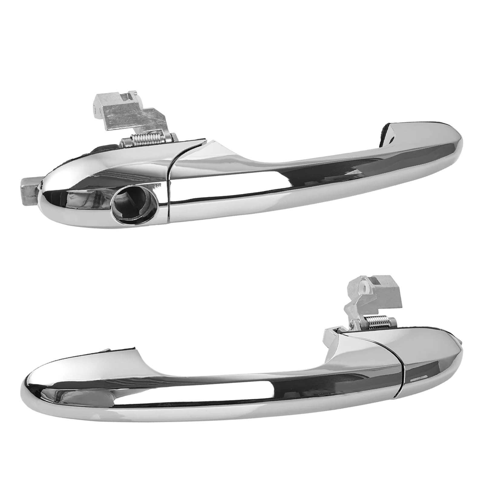 Aphkqost Car Door Handle Outer for Fiat 500 for 500C 2007-2018 2019 2020 Car Exterior Outer Door Handle Passenger Left Driver Right Side 735592026 735592012(Pair)
