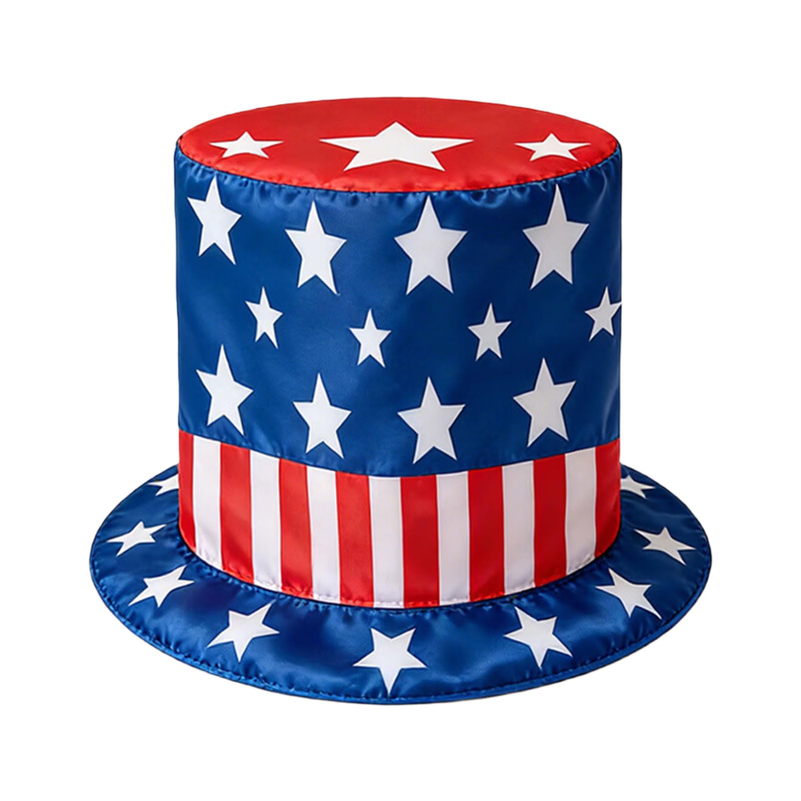 NVOQILIN Cloth Bucket Hat Festival Headwear for Celebration and Holiday Patriotic Occasion Event and Parades Independence Day Party Hat