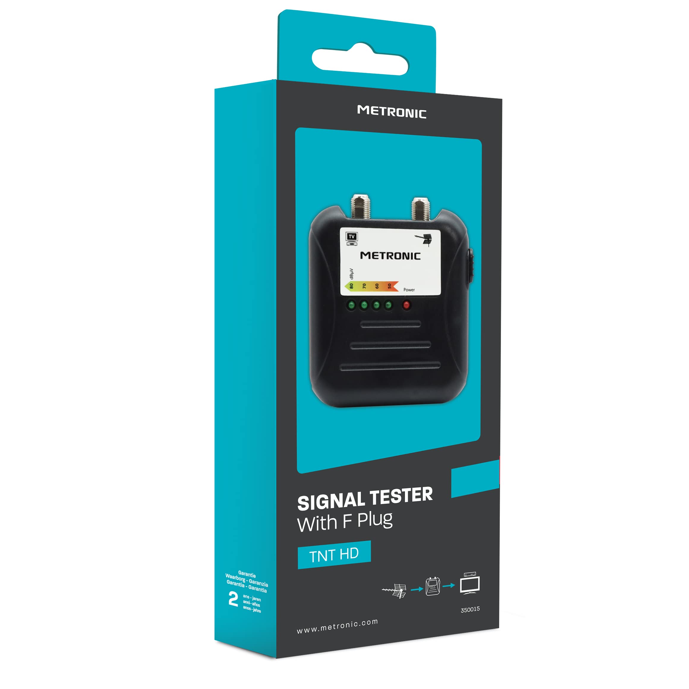 METRONIC Puntatore antenna TNT a spina F - Tester segnale TNT - Metronic 350015