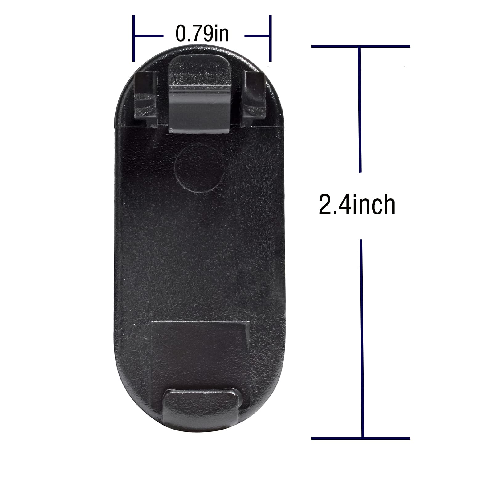 HYS Gürtelclip Kompatibel Mit Motorola Talkabout – 4 Stück, Schwarz, Ersatz-Clip Für T42, T62, T82 Usw.