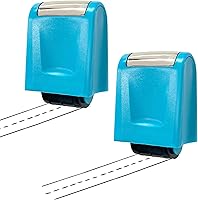 Vista 1 de Rainmae 2Pcs Dashed Handwriting Lines Practice Roller Stamp Self Inking Line Rolling Stamps Teacher Stamps Sentence Strips Handriting Practice for