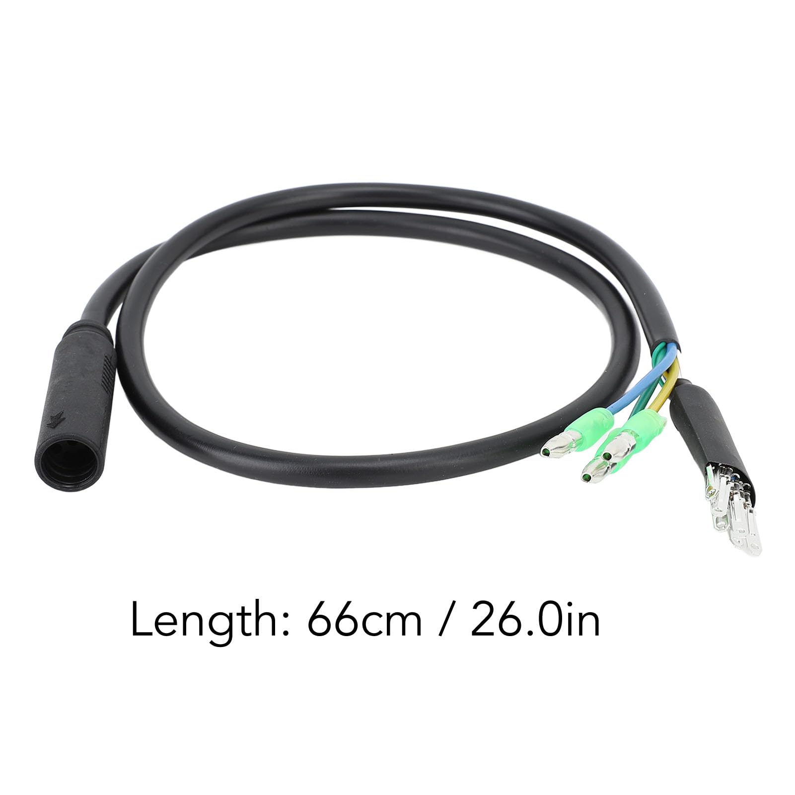 BuyWeek Cable de Extensión de Motor Cable Hembra a Macho, M6 de 9 Pines de 66 cm de ABS para Bicicleta Eléctrica