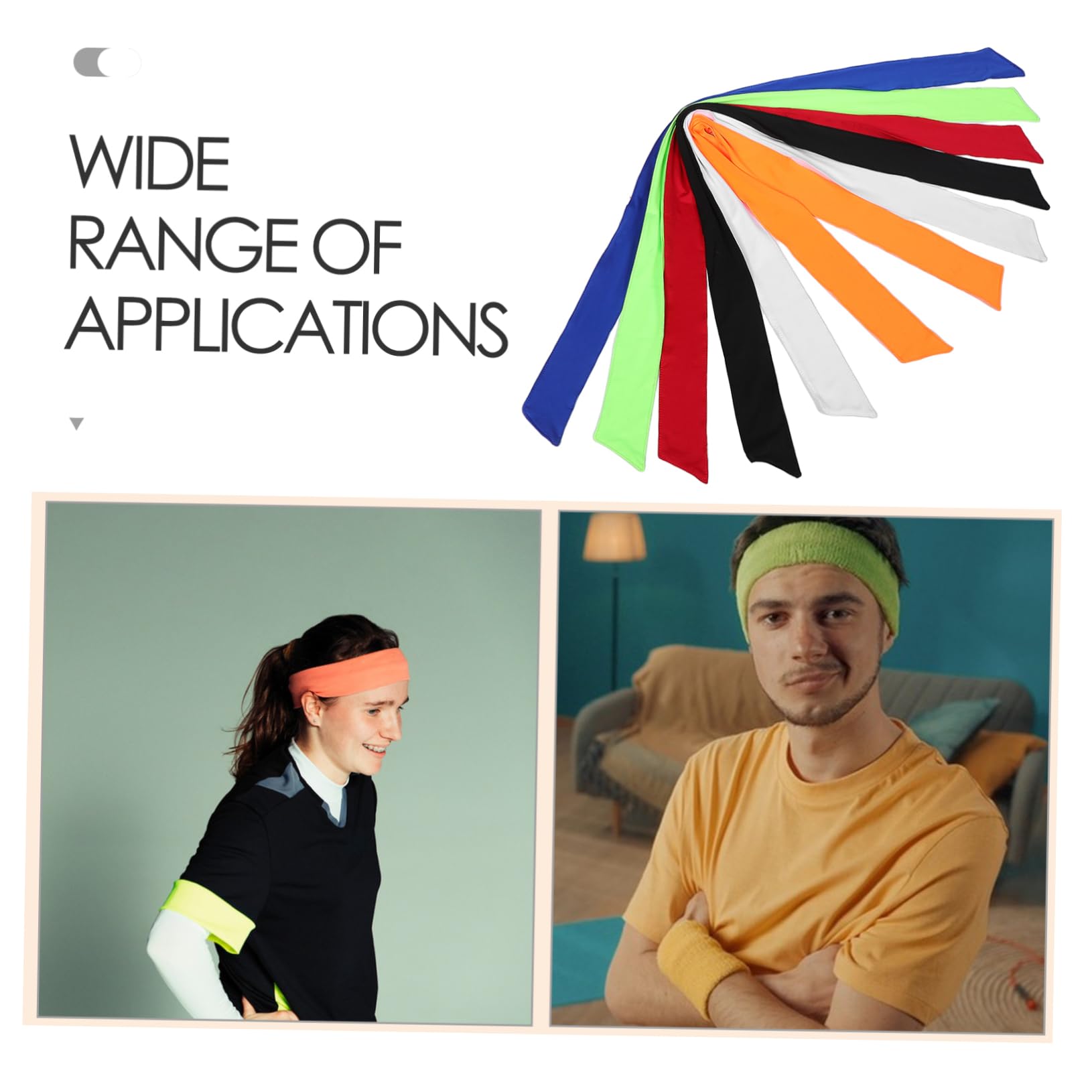 24pezzi Fasce Antiscivolo Per Sport Fasce Assorbenti Per Sudore Headband Per Corsa e Fitness Assorbimento Rapido e Design Alla Moda Accessorio Multi-funzione Per Uomini e Donne