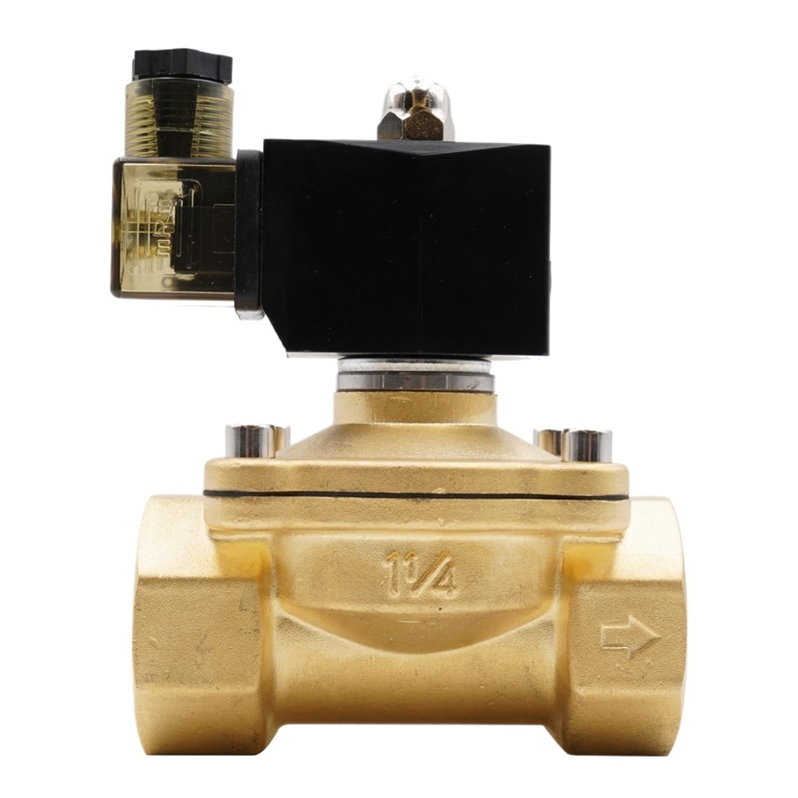 Électrovanne normalement fermée en laiton 1/2" pour stopper les fuites d'eau chaude