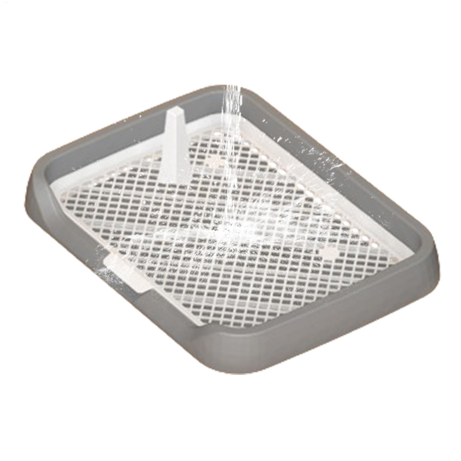 Netzgitter Toilette – Boxen Toilette Welpe Pee Indoor System Mesh Grids Flat Potty Tray Pee Pad für Hunde | Wiederverwendbare abnehmbare Säule Töpfchen Zubehör, Urinierhalter für Zuhause Pet