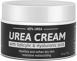 Urea Cream 40,URBTFLM Foot Cream for Cracked Heels and Dry Skin,Urea Foot Cream for Feet, Knees& Elbows,Urea Foot Cream 40%,120ML(4OZ) (4 oz)