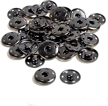 20 Sets 25 mm Large Size Gunmetal Black Sew On Rust Proof Snaps Fastener Press Studs Sew on Snap Button for Clothes Sewing Craft