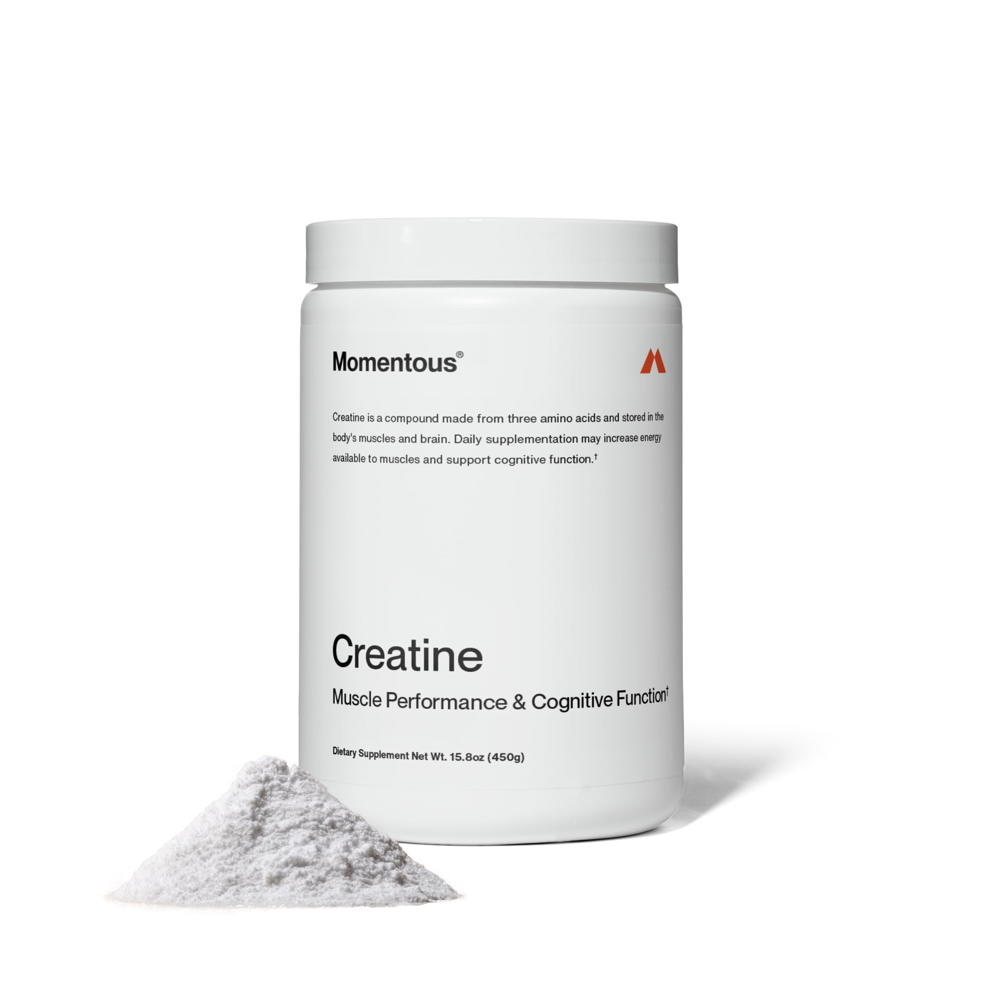 momentous creatine monohydrate powder - creapure creatine powder - supports strength lean muscle amp recovery for men amp women - nsf certified for sport - 5 g per serving - 90 servings