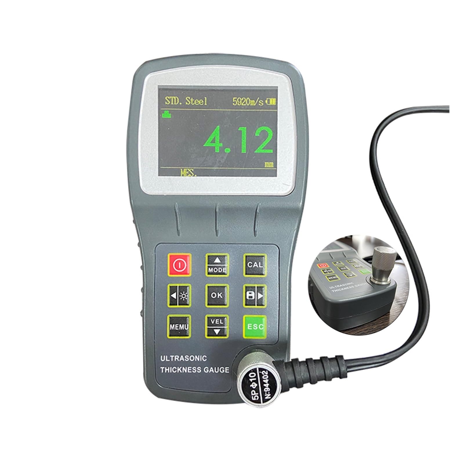 Analizador de espesor digital portátil con resolución 0,75 mm for aluminio aeroespacial (registro datos),Alta Precisión