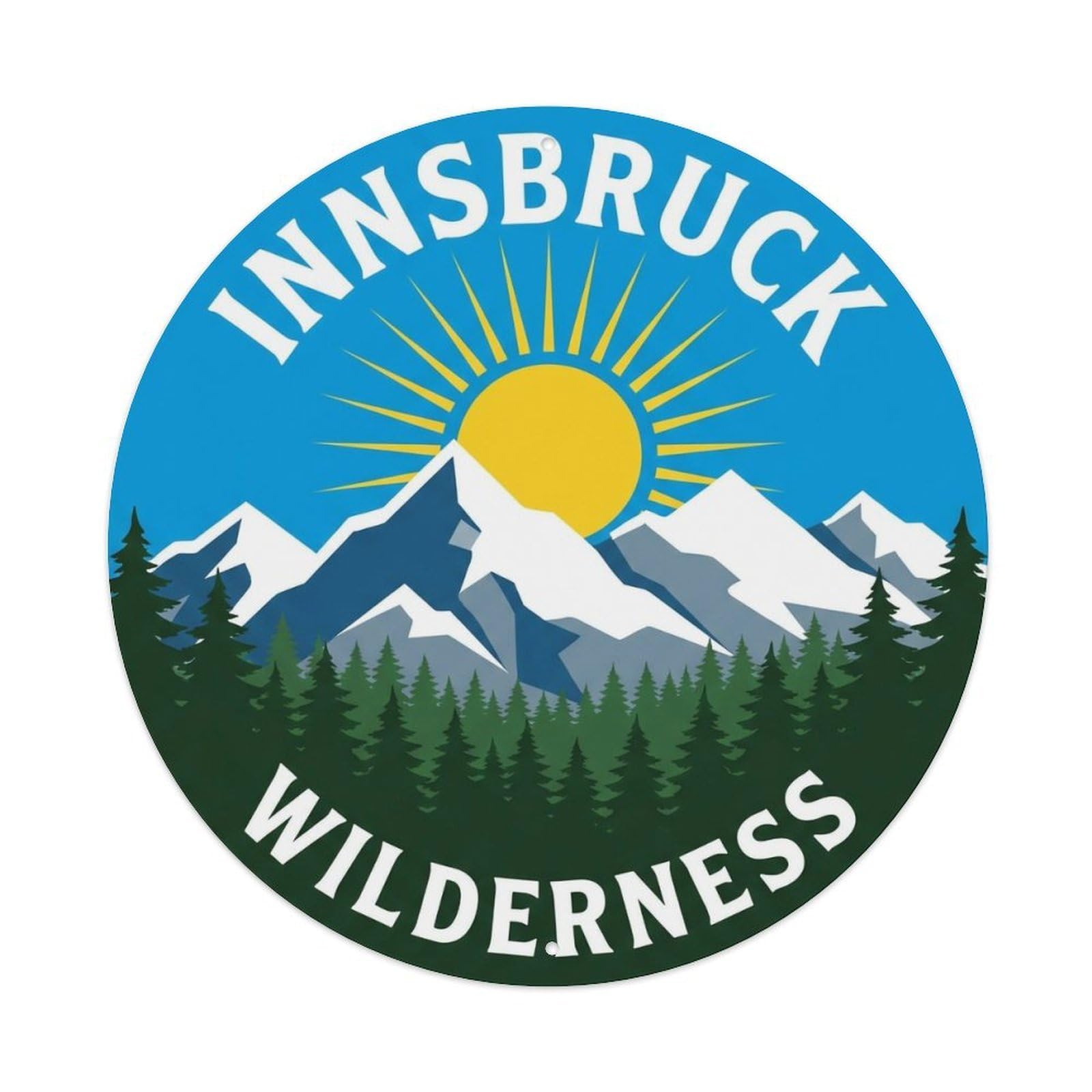 Vintage Travel Innsbruck Austria Untouched Metal Tin Sign