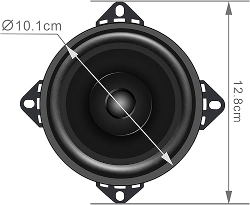 Miniatura 3 de SONDPEX SDX Audio - Altavoz de doble cono de 4 pulgadas de 45 W - Reemplazo de equipo original, juego de altavoces para automóvil, altavoces