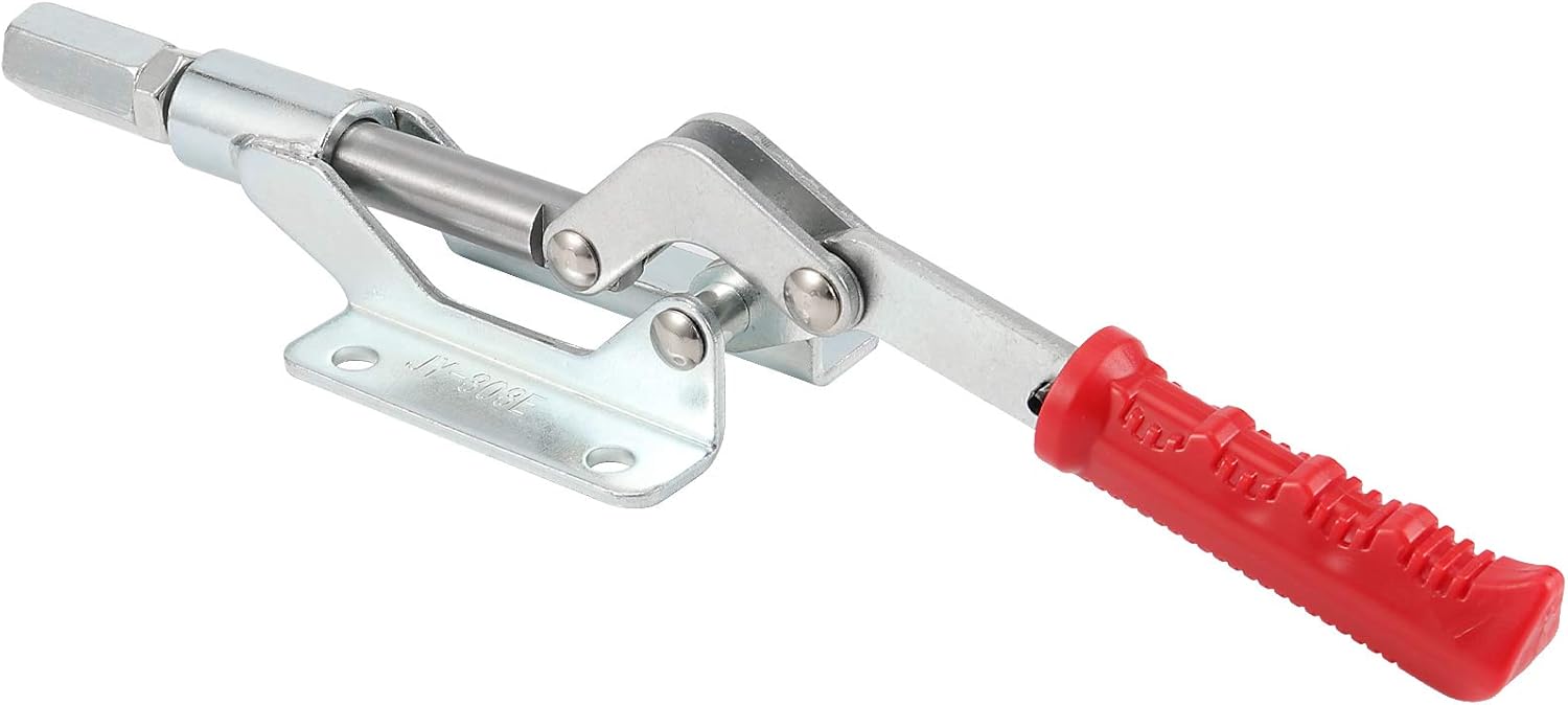 KEILEOHO 4 Packs Push Pull Quick Release Toggle Clamp 20314, 1000 Lbs Holding Capacity, Heavy Duty Large Push Pull Toggle Clamp, Push Pull Clamp for Machine Operation, Woodworking, Welding, 303 Em