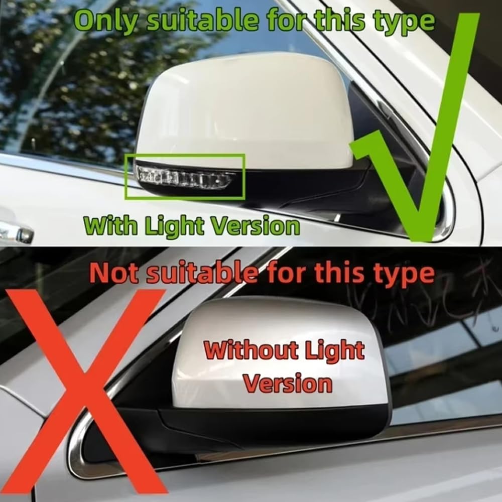 Specchietto Retrovisore Auto Indicatore di Direzione per Jeep Grand Cherokee 2014 2015 2016 2017 2018 2019 2020 2021, Lampada Frecce Laterali Indicatori Accessori,Right