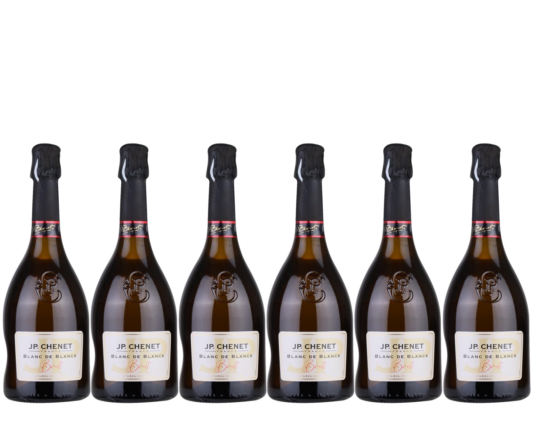 J.P. Chenet - Blanc de Blancs Brut 8%, Sparkling Wine Low Alcohol (6 x 0,75L)
