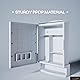 Happer Plastic Premium Multipurpose Wall Mounted Storage Cabinet with Mirror, Prime Look (White) Product Image 4