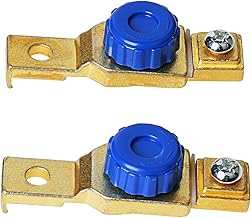Coupe Circuit Batterie de Moto, Interrupteurs de Batterie Déconnexion pour Moto, Isolateur de Batterie 12V 80A pour Moto Voiture Camion par Poweka (2 Pièces)