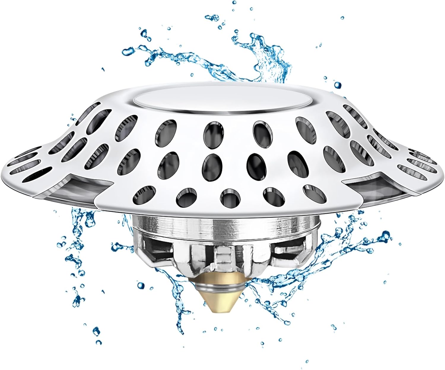 Amazon.com: Bathroom Tub Stopper Bathtub Drain Hair Catcher, 2 in 1 ...