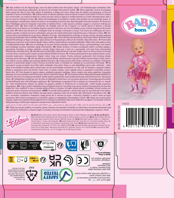 BABY born Glitter Boots, 1 Pair Doll Shoes in two possible designs, Design selection occurs randomly - Image 2