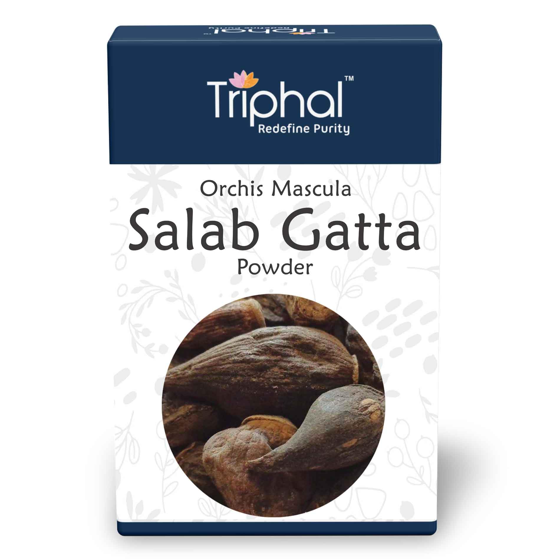 TRIPHAL Salab Gatta Powder 200g – Pure, Organic, & Natural - Edible Grade - No Preservatives - Chemical Free Salam Gatha Churna