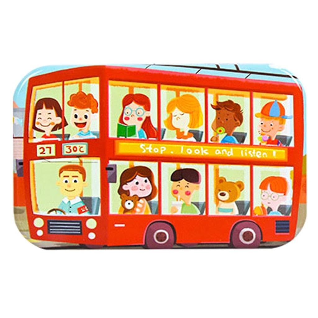 Tiny Toys 60Pcs Wooden Jigsaw Puzzle in Travel/Keepsafe Tin Box (London Bus) (B0CGVLGSGK) Amazon Price History, Amazon Price Tracker