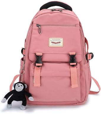 ZESU Korean Backpack, Womens, Large Capacity, Girls, Commuting to Work or School, High School Students, Unisex, Backpack, Popular, Commuting, Travel, Outdoors, School, Stylish, Cute, Mens, Backpack