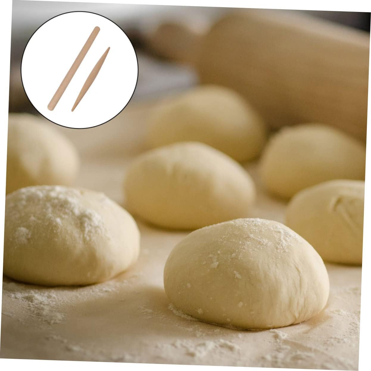 Bakery Equipment,Rolling Pin, Baking Rolling Pin Set of 2 Wooden Dough Rollers for Evenly Pasta Cookies Pastry Fondant Dumpling Wrappers