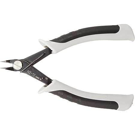 Component Cutters, Flush Cutting Super fine Jaws (Offset Parallel Neck) - PCB Side Snips. Made in Japan. ENGINEER nz-12