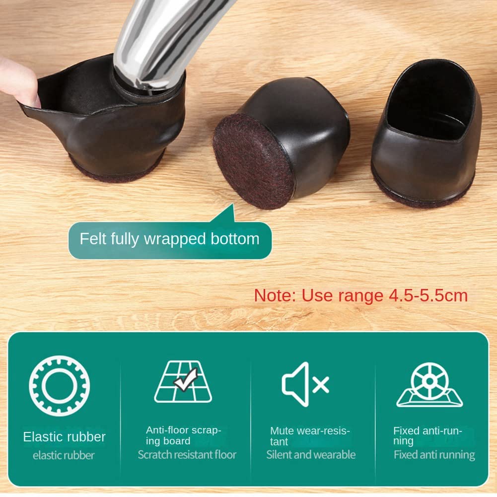 Copriruota Per Sedie Da Ufficio - 5 Pezzi In Gomma TPE, Protezione Pavimento - Foto 12