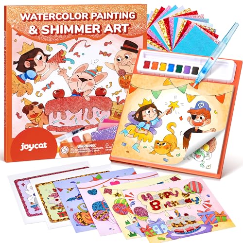 JoyCat Libri da colorare con acqua, Attività artistiche e creative, Arte senza disordine per bambini 4-8 anni, Kit e forniture creative, Attività fai-da-te, Regali per ragazze e ragazzi