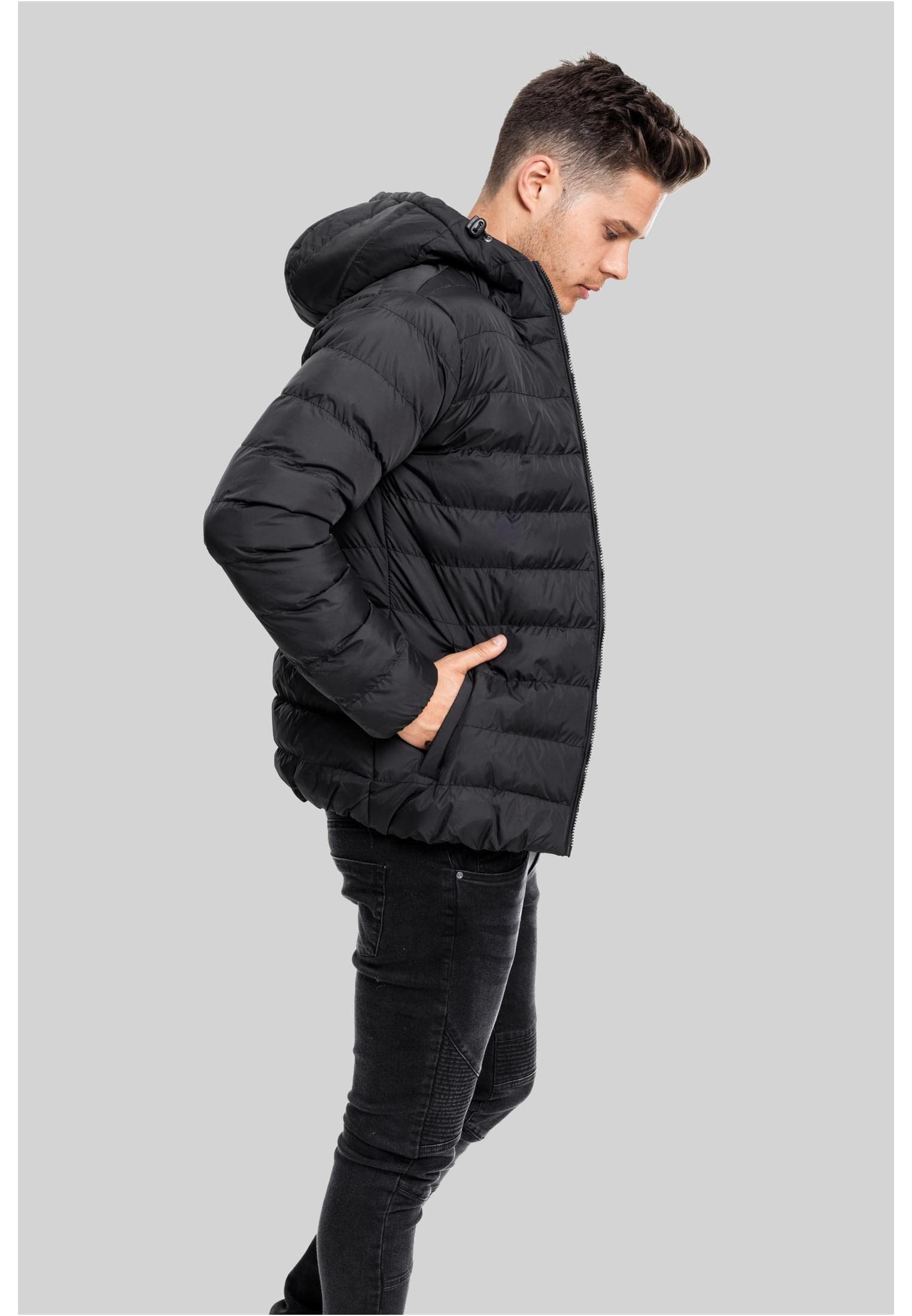 Urban Classics Chaqueta básica Bubble Hombre Chaqueta entre-tiempo Negro