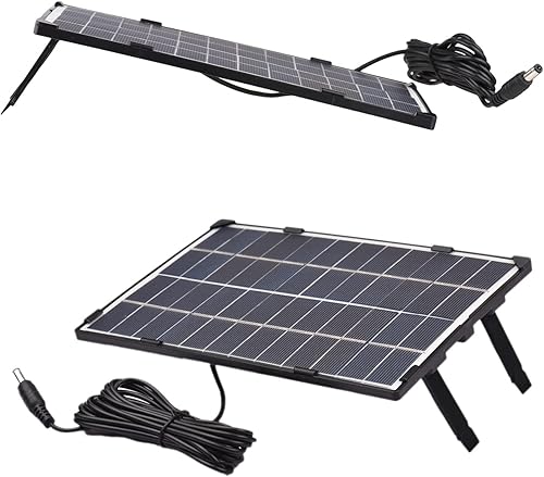 Miniatura 8 de Panel solar de 6 W 12 V para cámara de seguridad al aire libre Célula solar con salida de CC de 10 pies Panel solar impermeable para luz de calle